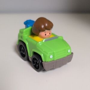 🩵3/$20🩵 Little People Wheelies Green Tow Truck Brown Hair